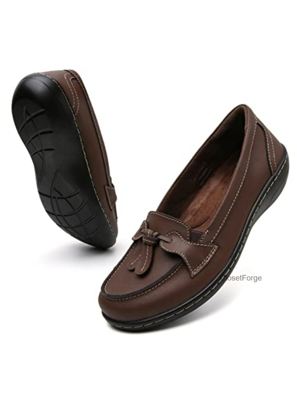 Leather Tassel Loafers Slip On Comfort Dress Shoes
